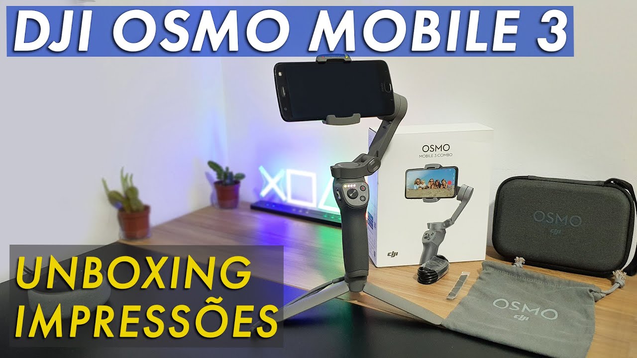 DJI Osmo Mobile 3 - Estabilizador de celulares para fotos e v&iacute;deos