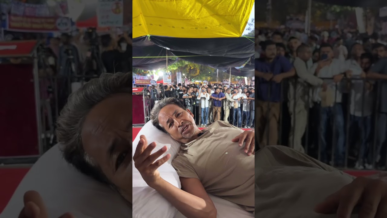 Sonam Wangchuk&rsquo;s  NEW Vodep as health deteriorates at CJP Protest #cockroachjantaparty #viral #neet