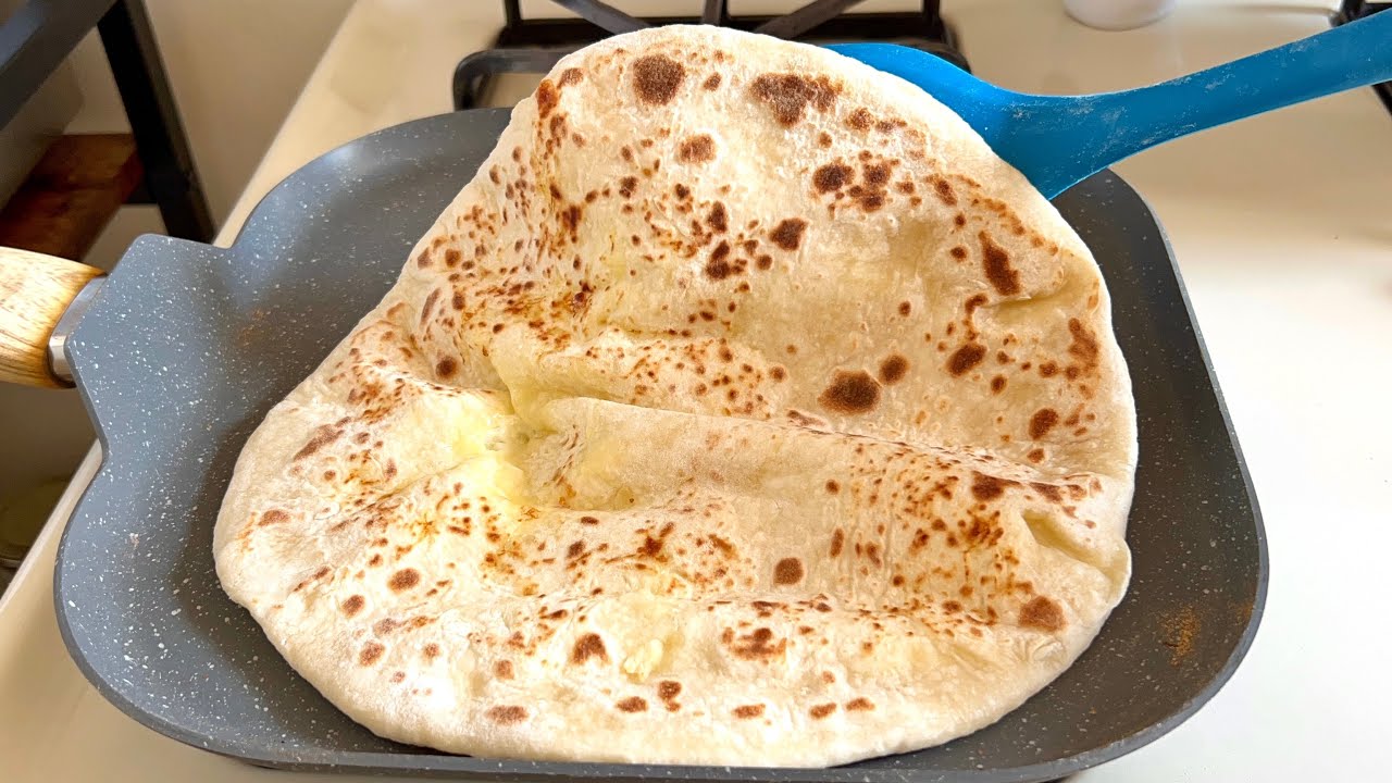 Masa con 3 INGREDIENTES para TORTILLAS DE HARINA RELLENAS DE QUESO!!