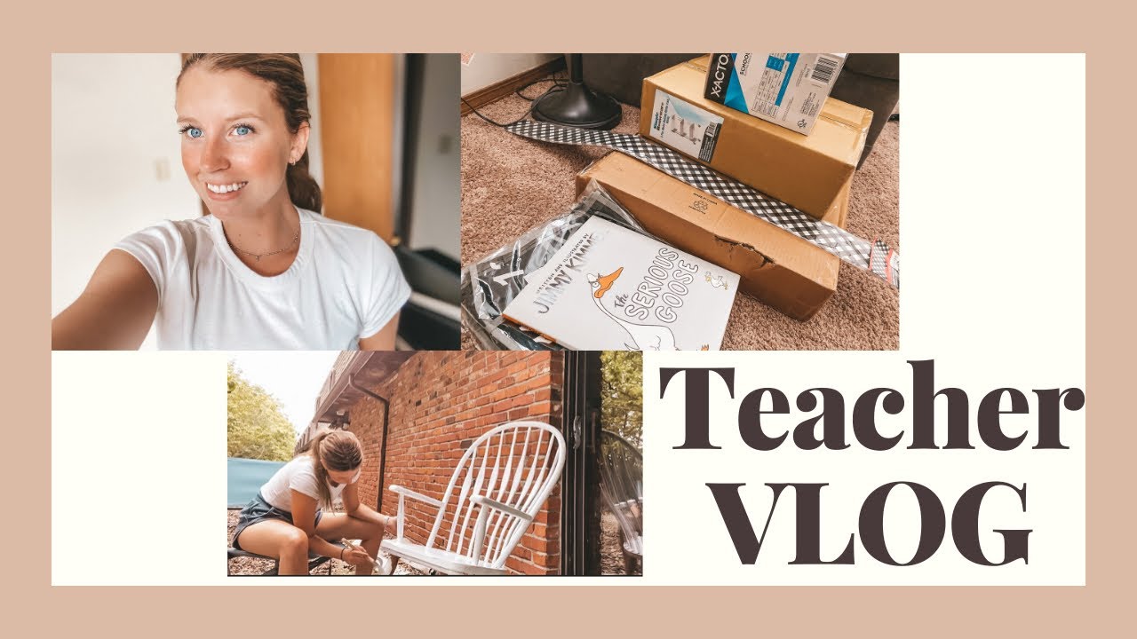 Day In The Life of a Teacher / DIY classroom projects, Amazon Wishlist unboxing, run errands with me