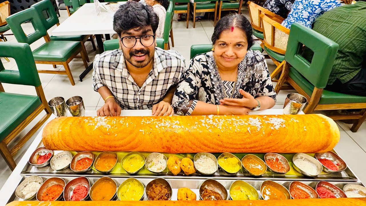 EATING BIGGEST DOSA IN THE WORLD 😱