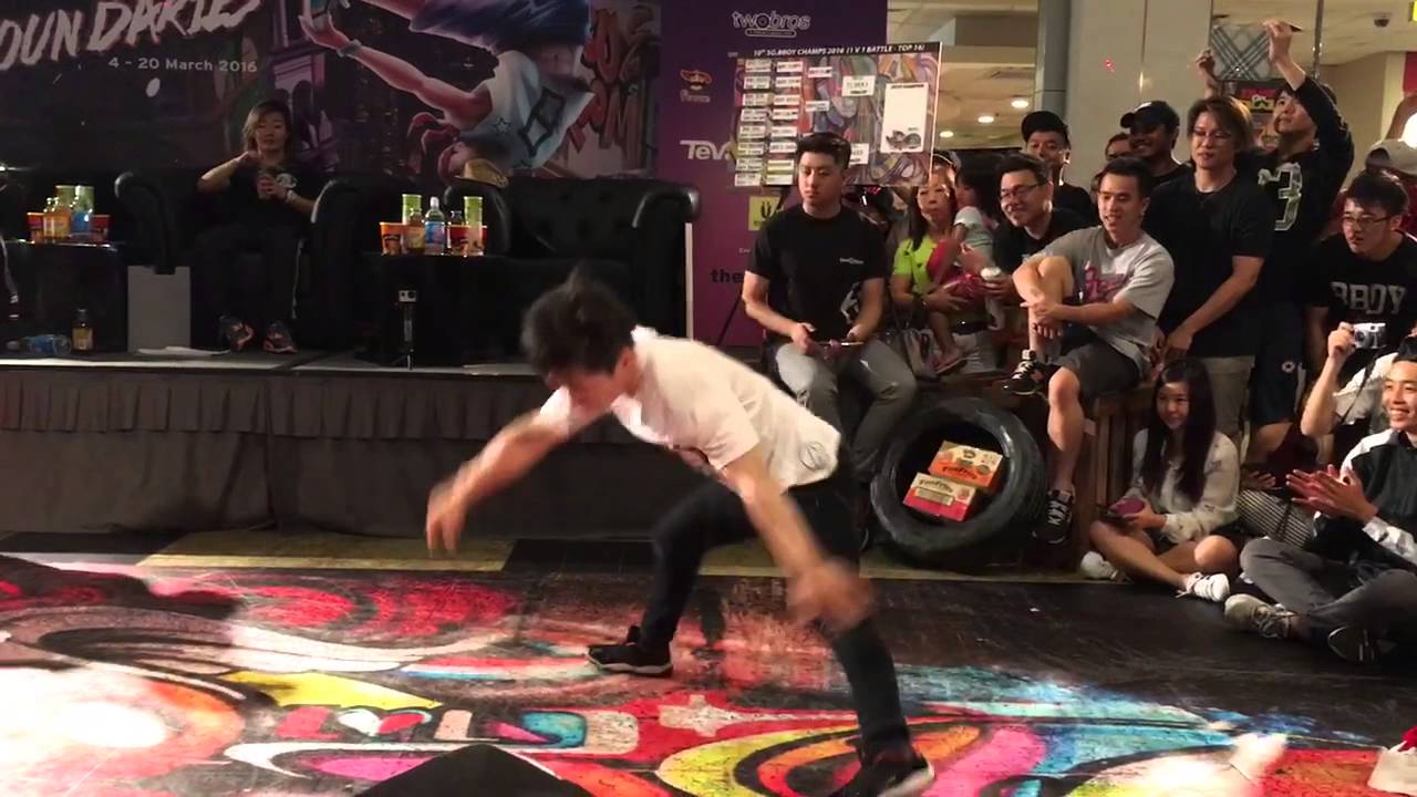 [60fps] Pocket vs Victor Exhibition battle SG Bboy Champ'16