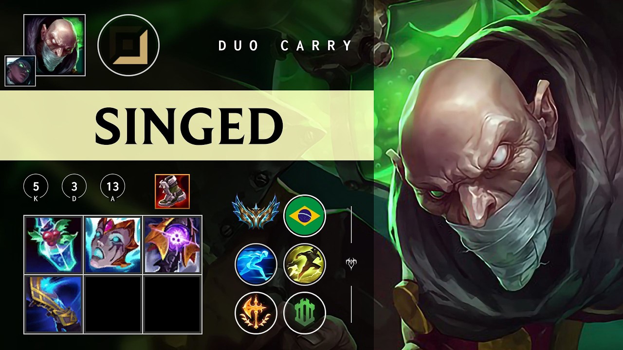 Singed Carry vs Draven - BR Challenger Patch 26.05
