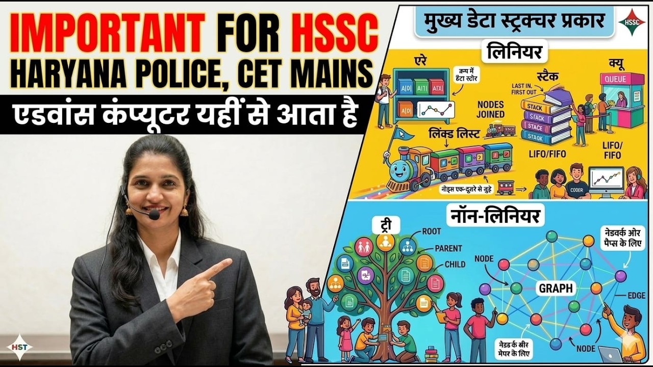 Haryana Police 2026/ CET MAINS COMPUTER Class |  data structure | By Neetu Ma'am