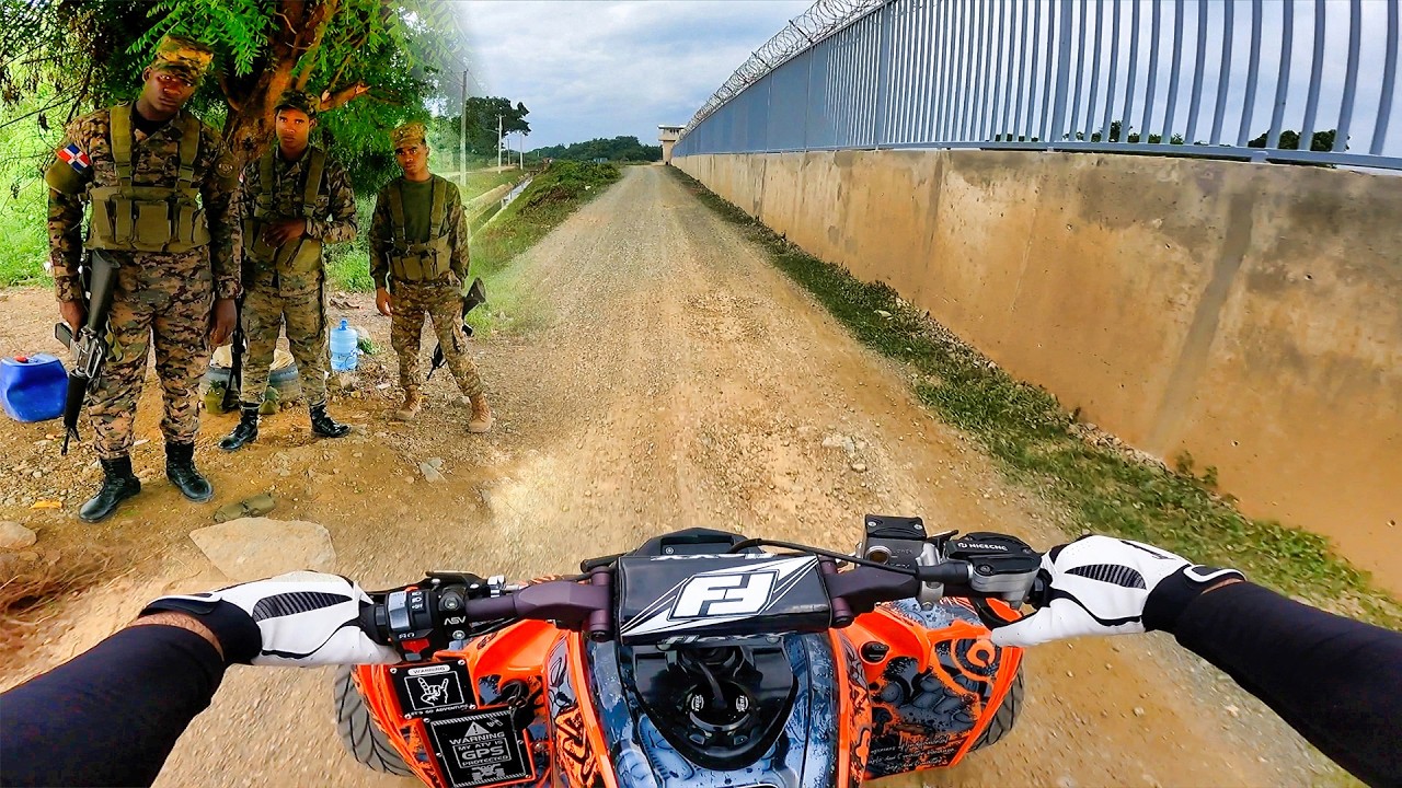 Guardias lo detienen Mientras Conocía el Muro de la Frontera con Haití en Cuatrimoto - NO PASE 🇩🇴/🇭🇹