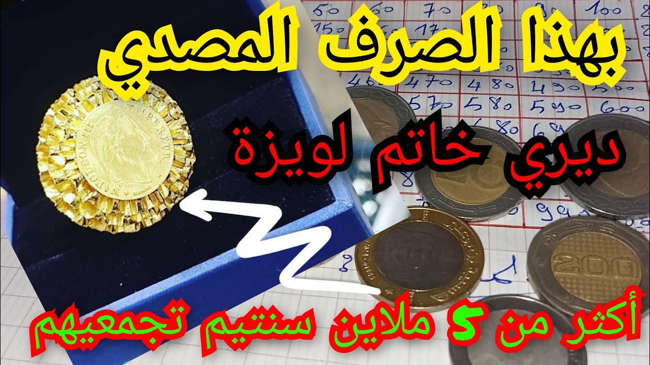 تحدي حصالة الصرف 💰 لشراء خاتم لويز/تحدي حصري على قناتي إجمعي أكثر من 5 ملاين سنتيم 😱💵