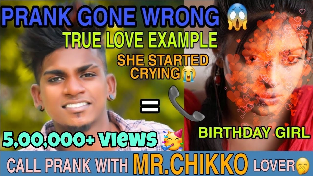 MR. CHIKKO PRANKED HIS LOVER | she started crying 😭 BIRTHDAY GIRL PRANK| VJ SAMEER | HASHTAG TODAY |
