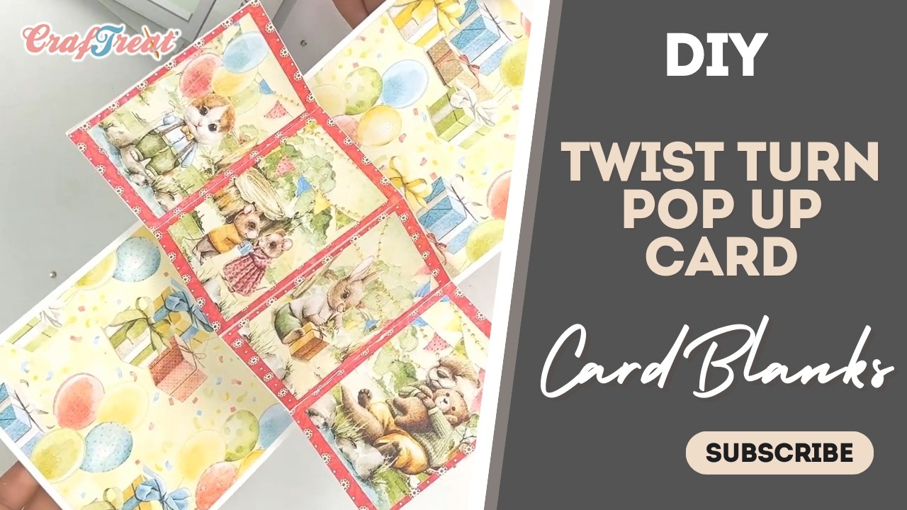 How to Make a Twist Turn Pop-Up Card | Easy Interactive Card Tutorial ✂️💌