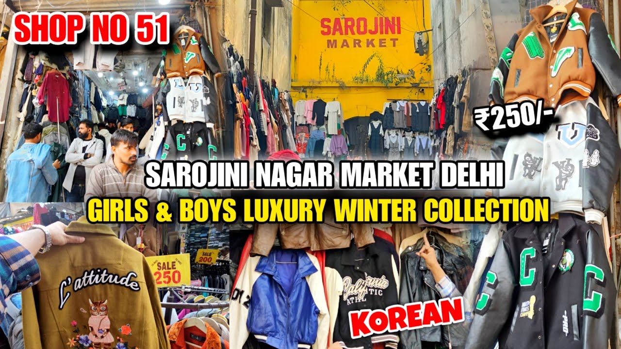 SAROJINI NAGAR MARKET DELHI 2025 | WINTER COLLECTION GIRLS AND BOYS | CHEAPEST JACKETS