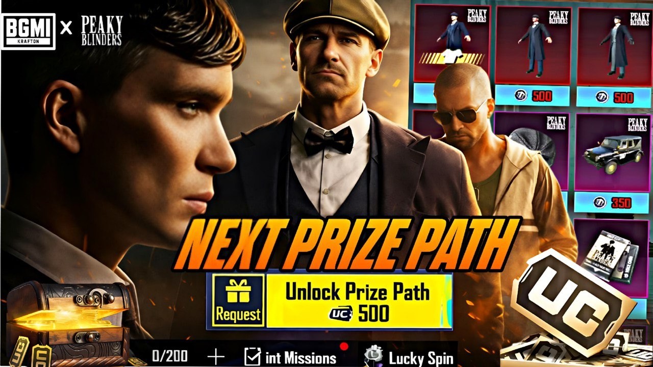🔥BGMI x Peaky Blinders Collaboration | Peaky Blinders Lucky Spin | Peaky Blinders Crate Opening