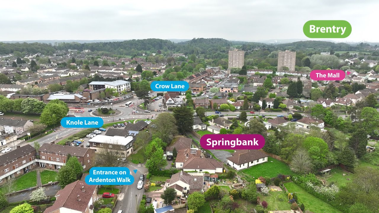 Take a Bird’s Eye View of Springbank, Brentry, Bristol – Shaw healthcare