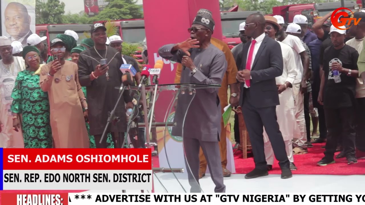 WIKE COMMISSION 54 CONSTRUCTION EQUIPMENT FOR EDO LGA, HAIL GOVENOR OKPEBHOLO GRASSROOT DEVELOPMENT.
