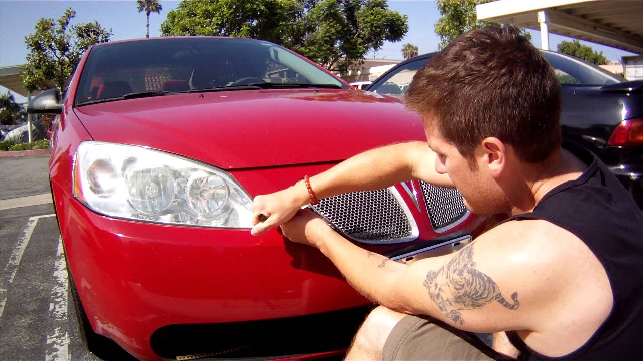 How to remove front bumper grill from Pontiac G6 for painting or repair