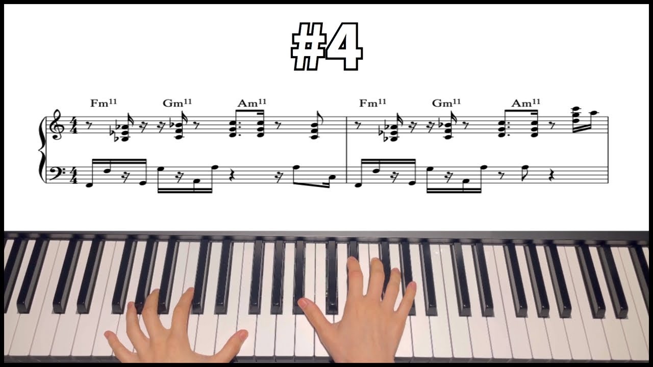 신디사이저를 위한 5가지 리듬 패턴 | Funk Piano 5 Riff