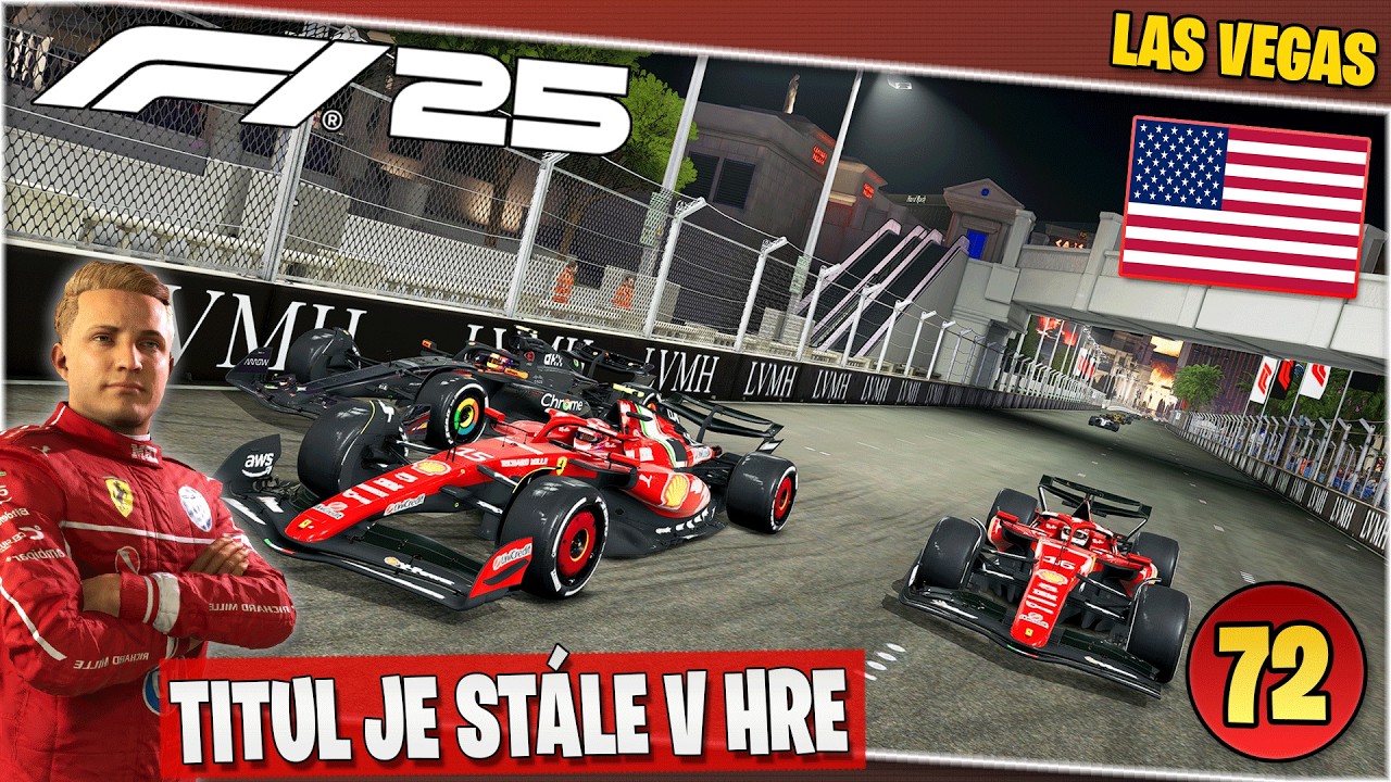 Las Vegas môže odštartovať zvrat v boji o titul | F1 25 Kariéra #72
