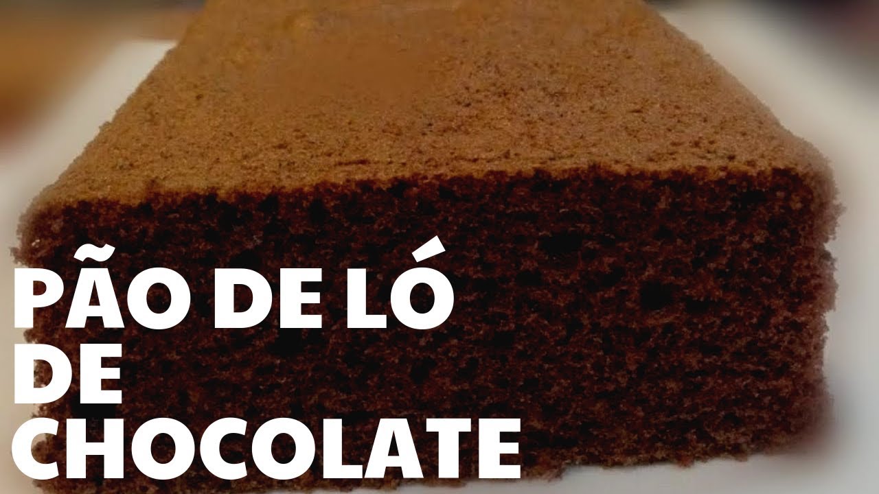 PÃO DE LÓ DE CHOCOLATE GRANDE - FAÇA BOLOS DE ATÉ 5 KG