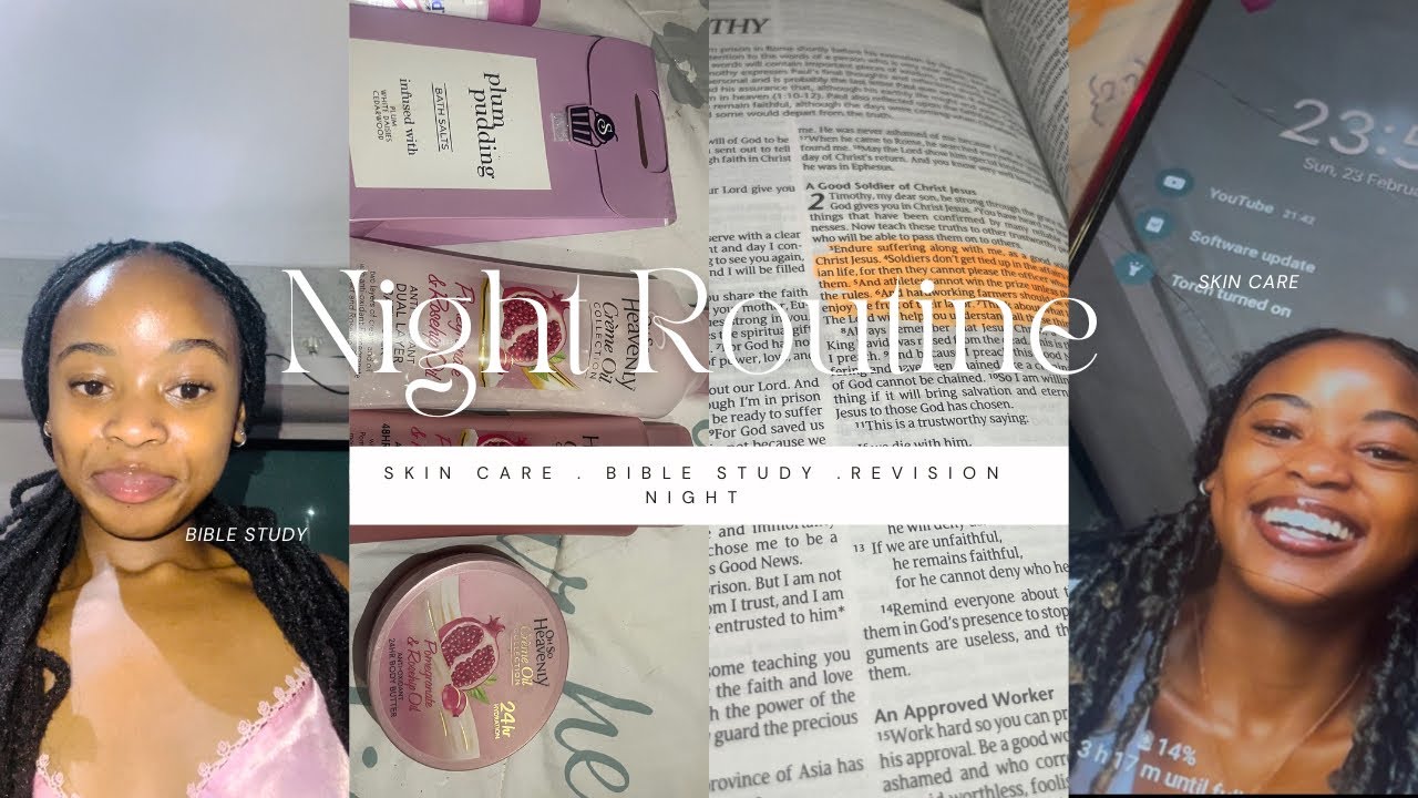 Daily Night Routine || South African YouTuber || Brown Barbie || (skin care , bible study etc.) ||