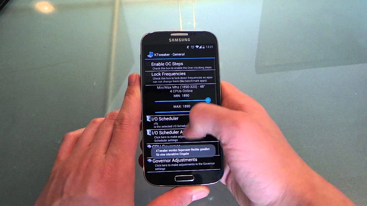 Samsung Galaxy S4 GT-I9505 Google Edition 4.4.2 in Aktion Deutsch