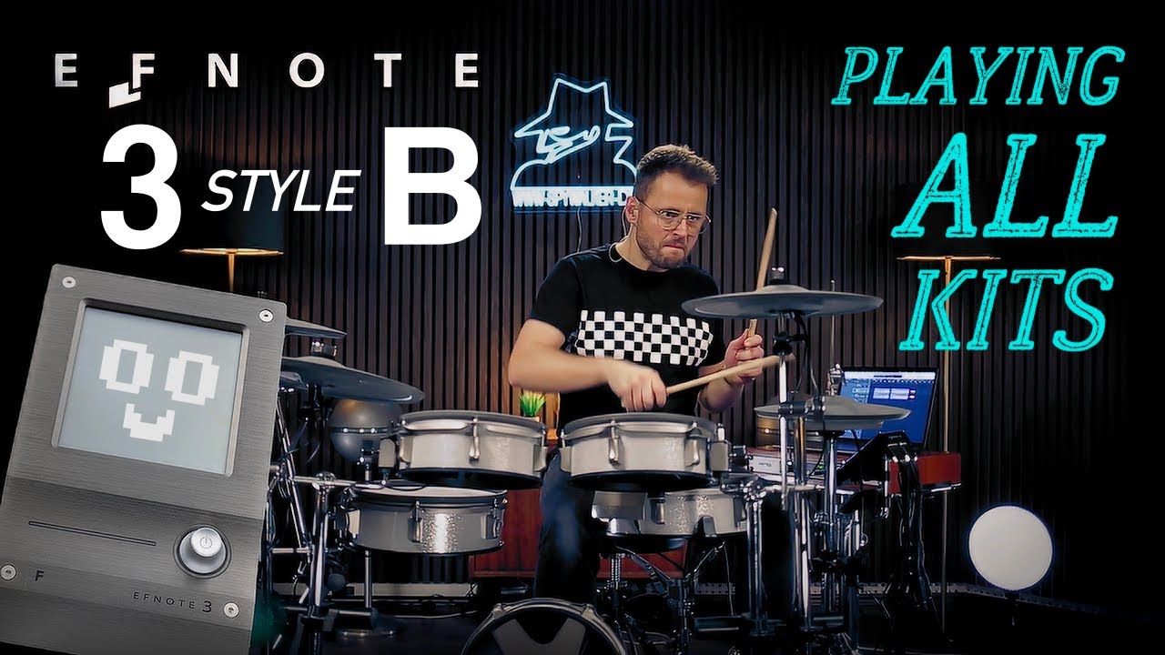 EFNOTE 3 Style B e-drums Playing All Kits sound demo BINGE ALERT!