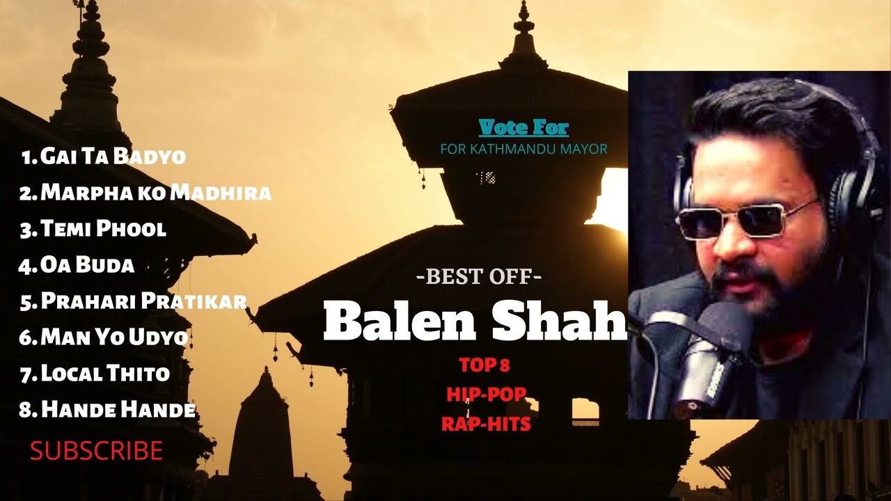 Balen Shah top 8 songs collection I Kathmandu Mayor candidates Balen Shah Rap songs I