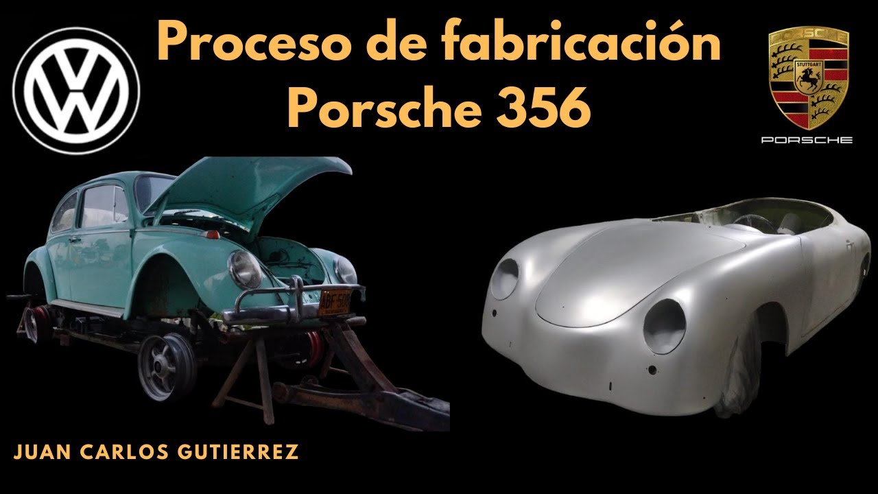 Proceso de fabricación de Porsche 356 a mano en acero calibre 18