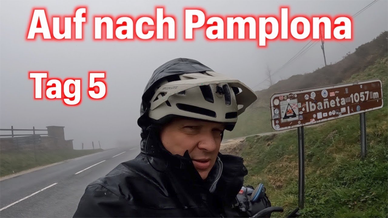 Radreise Doku Urlaub allein auf dem Jakobsweg 2022 ein Pilger mit dem E-Bike. Riese und Müller Tag 5