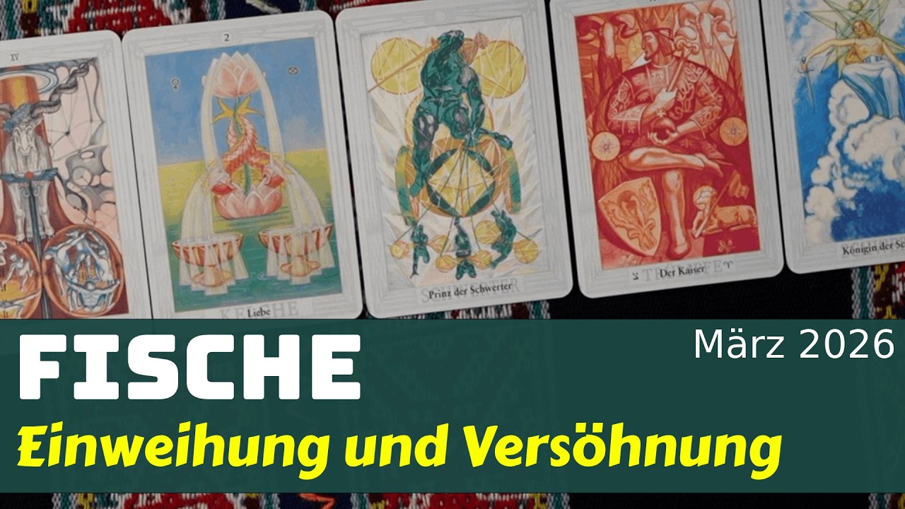 Fische⭐️Einweihung und Versöhnung im März 2026 - Tarot