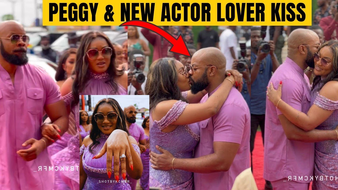 Peggy Ovire and Her New Lover Actor Kachi Step Out in Style, They Kissed, Frederick Leonard Cried 😭