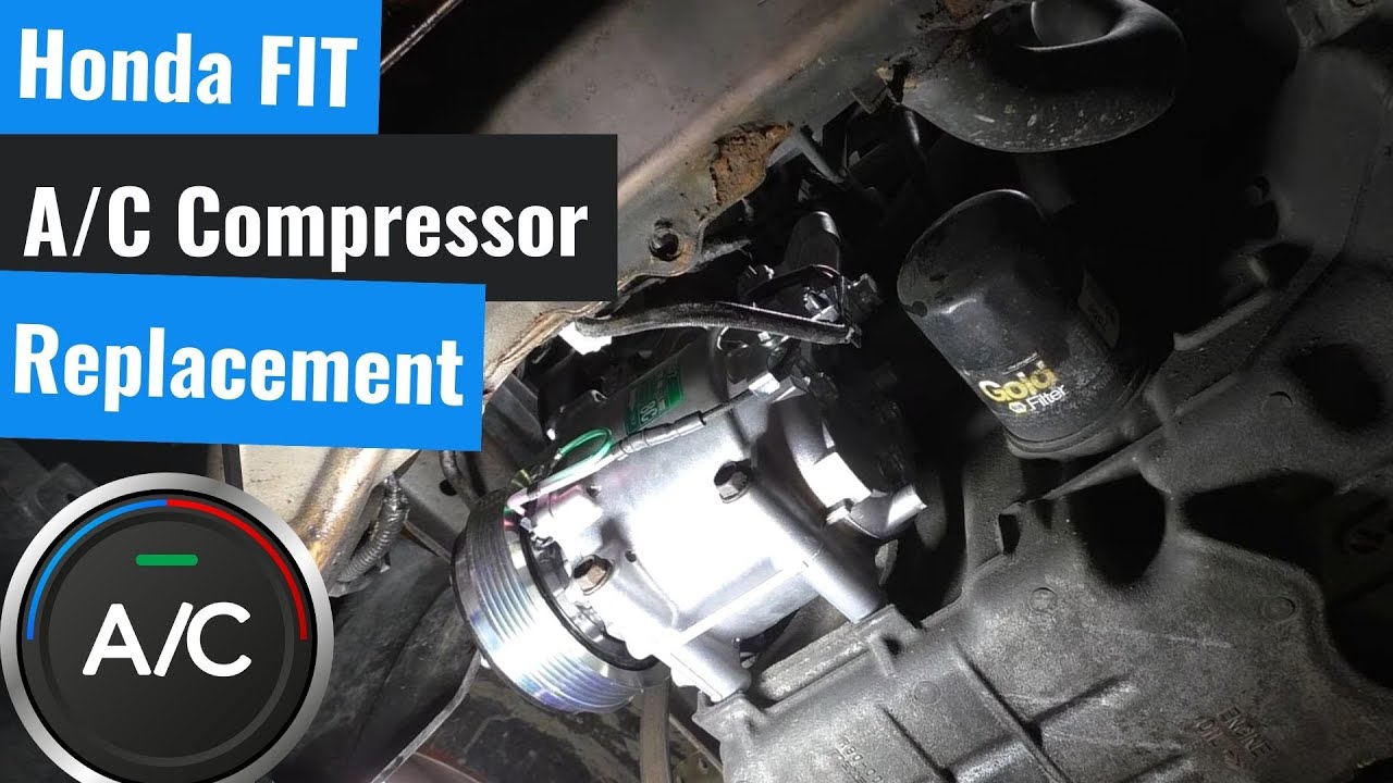 Honda FIT - A/C Compressor Replacement