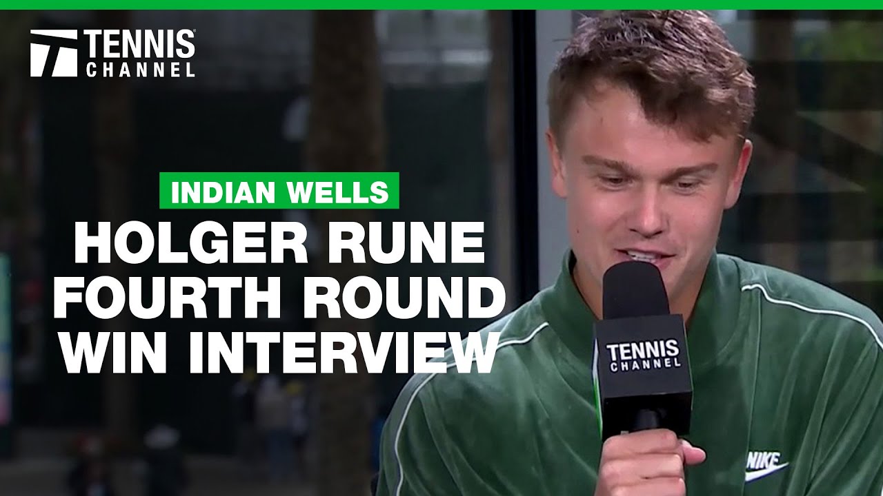 Holger Rune Satisfied with Big Win over Tsitsipas | 2025 Indian Wells