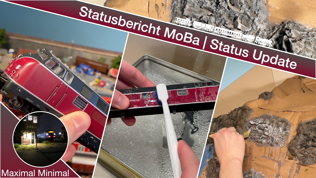 Loks vom Gebrauchtmarkt, Lokreinigung & Felsen fertig! | Statusbericht MoBa 🚂🏔️
