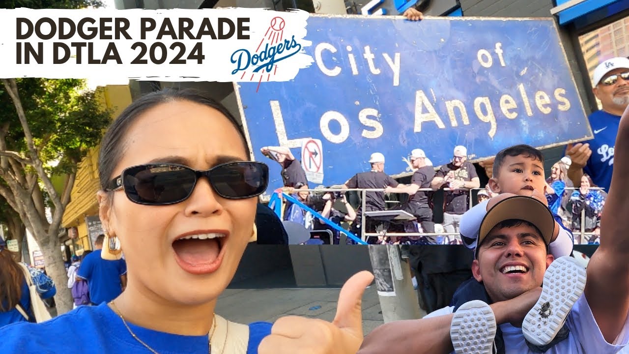 Going to the Dodger Parade in DTLA (2024)