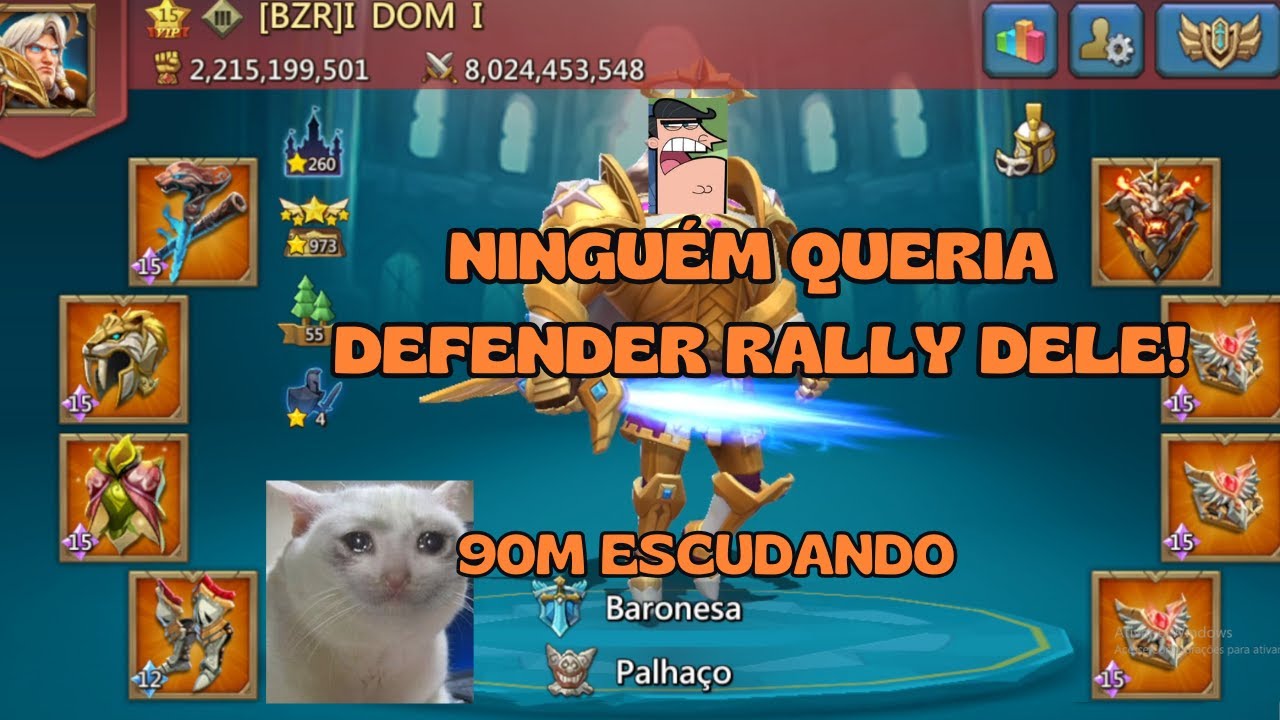 ATÉ LEAD TAVA ESCUDANDO PRA ELE! Lords Mobile