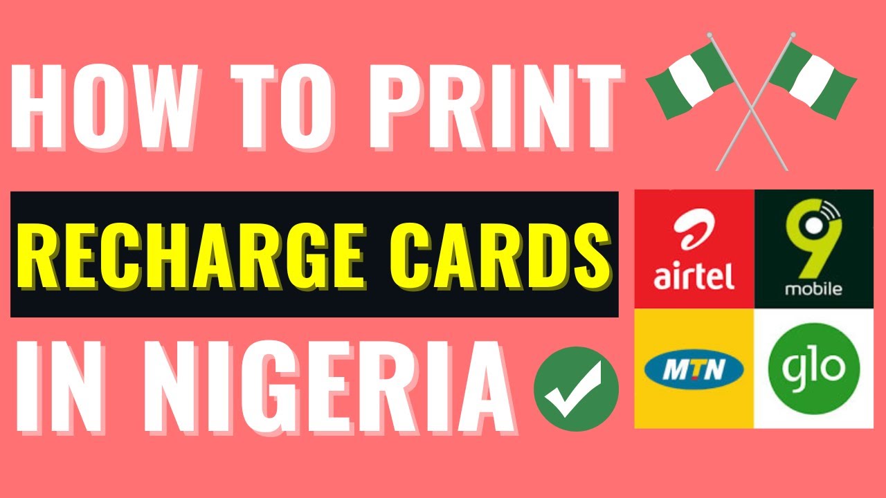 How To Print Recharge Cards Of All Networks in Nigeria | Recharge Card Printing Business | CadPro