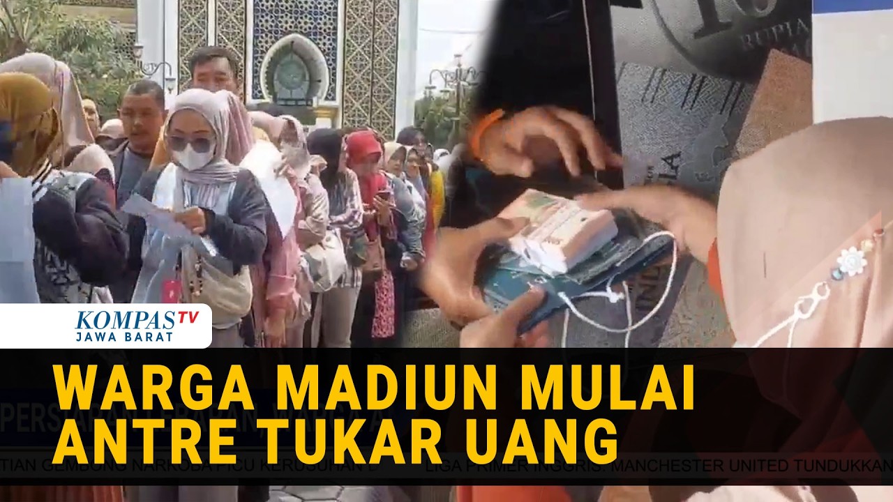 Persiapan Lebaran, Warga Madiun Antre Uang Baru