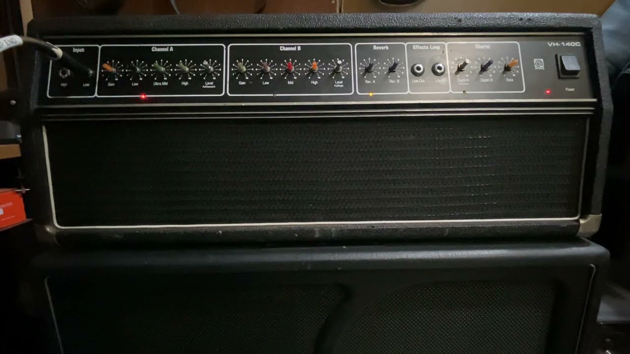 Ampeg VN-140C amplifier fix and test