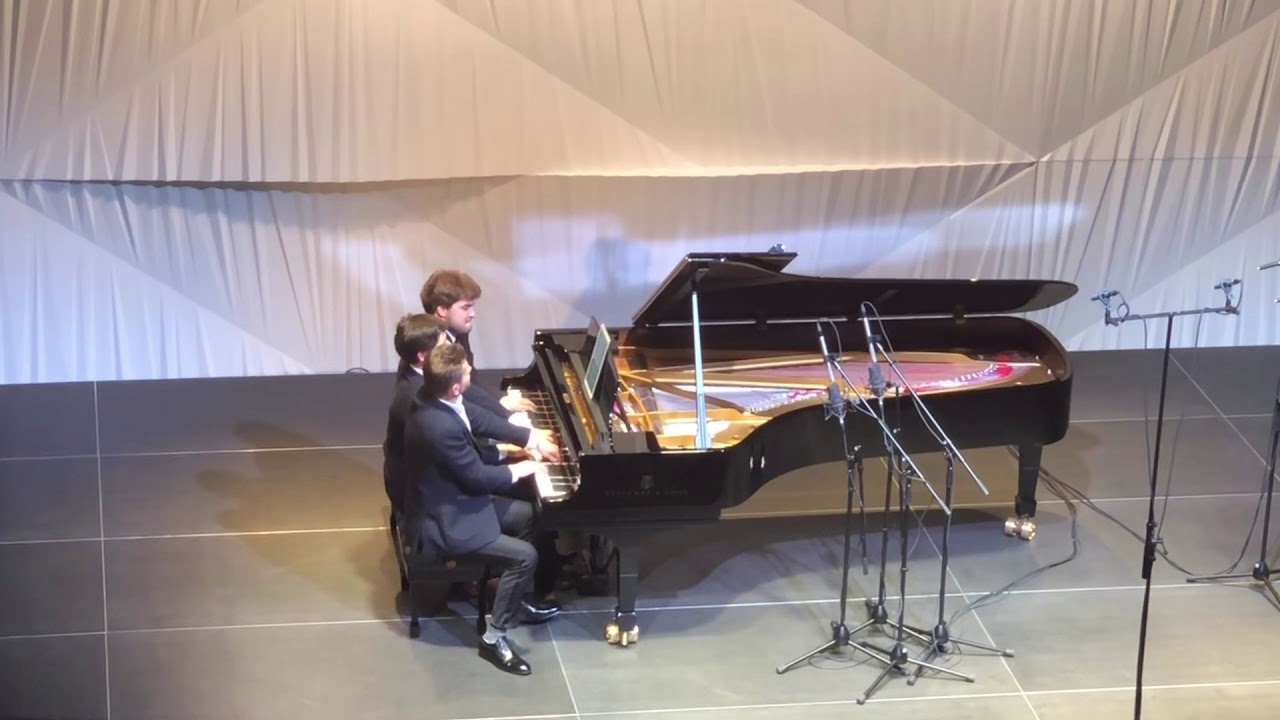 Rachmaninoff - Romance for 6 hands. Andrey Gugnin, Vadym Kholodenko, Lukas Geniusas. Encore 10.07.19