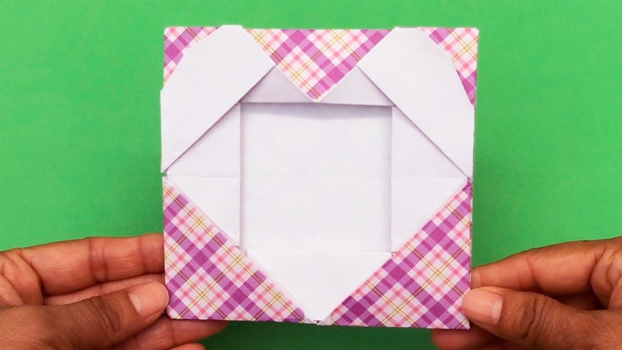 Portaretrato✨Origami✨ideas para regalar- porta foto- Regalo para san Valentin | PapelyManualidades