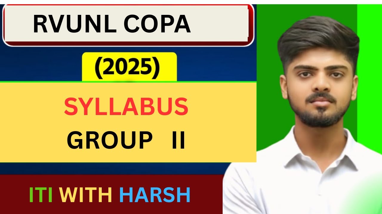 RVUNL COPA  SYLLABUS 2025 // RVUNL TECHNICIAN  SYLLABUS 2025 // GRADE - I I  कोपा का सिलेबस देखे ...