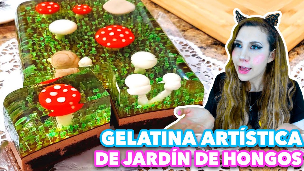 GELATINA ARTÍSTICA DE JARDÍN DE HONGOS - EXPECTATIVA/REALIDAD.