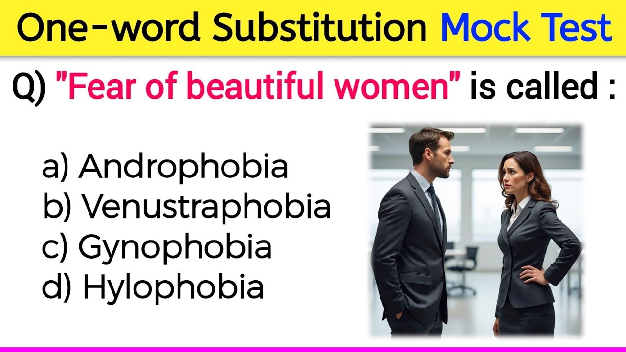 Basic One-word Substitutions 🧠 Mock Test | Total 30 Questions | English Vocabulary Mock Test 