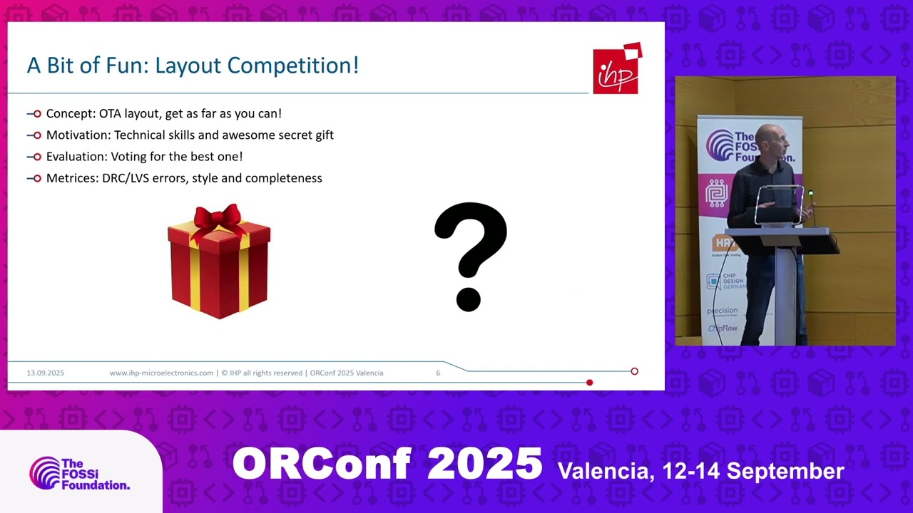Shaping Tomorrow’s Chip Designers: Open-Source Initiatives at IHP (C. Wittke, J. Wallenborn)
