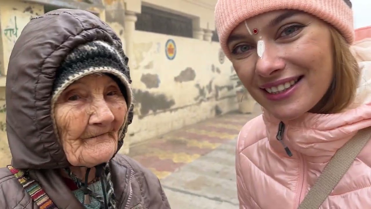 She is from Russia. she is 84 years old and has been living in Vrindavan for 26 years!