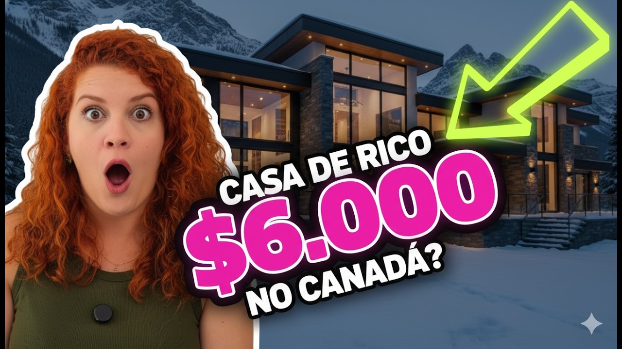 Tour por uma casa de rico em Oakville no Canadá