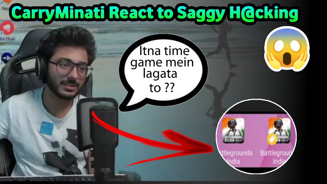 CarryMinati React To Saggy Hacking | Saggy Hacking Exposed | Saggy Hacking Clip | scout