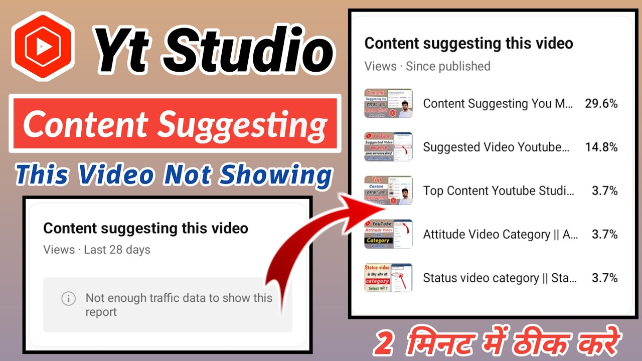 Content Suggesting This Video Ka Matlab Kya Hota Hai || Content Suggesting This Video Not Showing