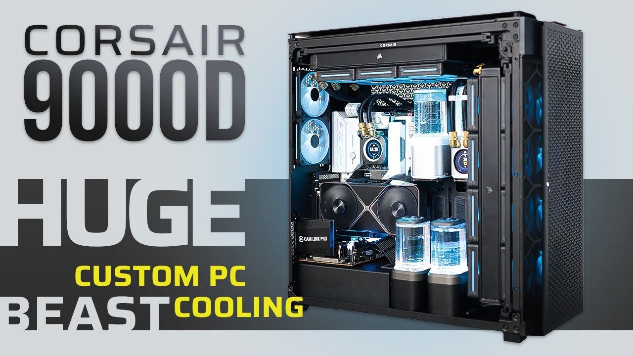 HUGE CORSAIR 9000D | Extreme Custom Cooling Beast