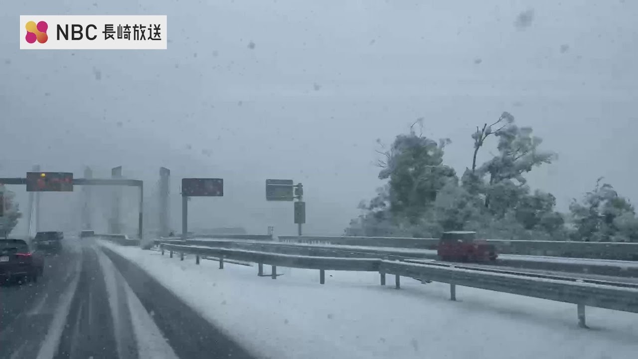 【速報】高速・長崎道（長崎～諫早）が雪のため全面通行止め