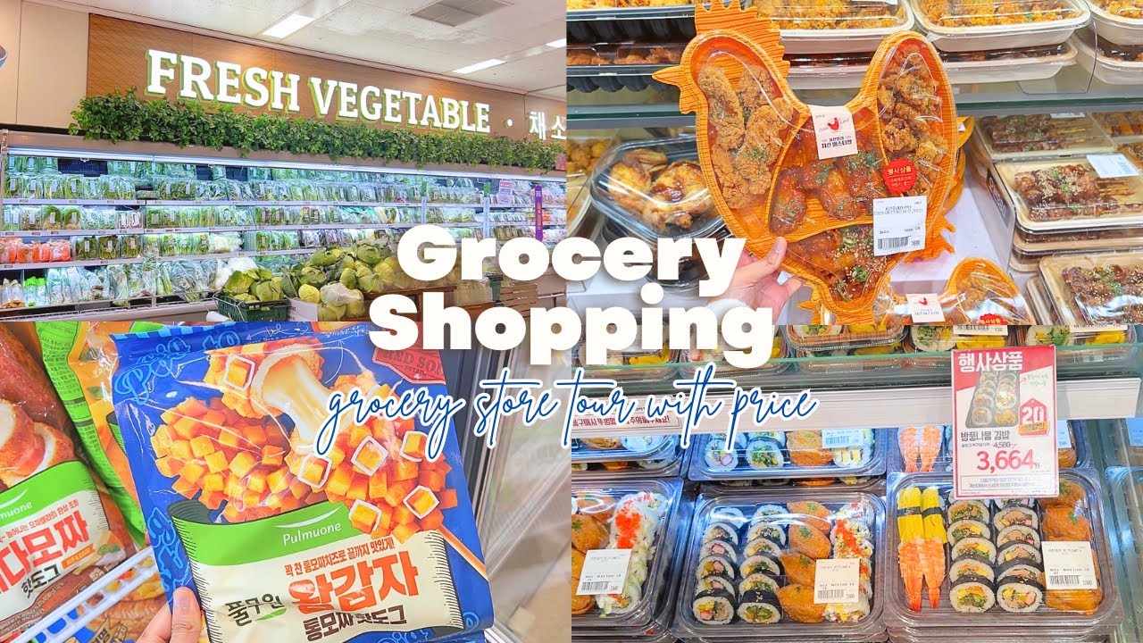 Grocery shopping at Emart Korea