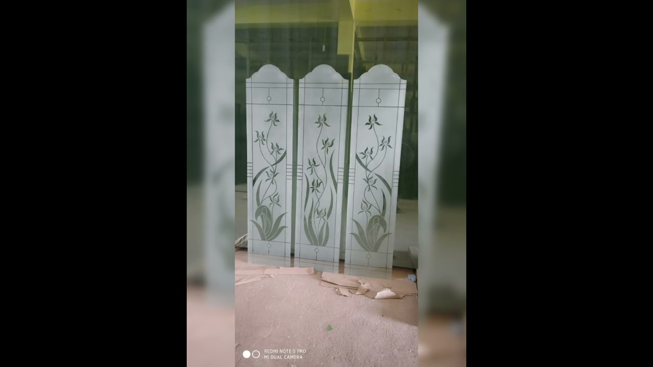 Aadil art#Glass design etching#  etching glass#windo design#flower designs #aadil art|